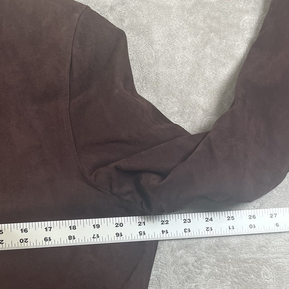 Women's  Brown‎ Lamb Skin Jacket Large - Picture 6 of 10